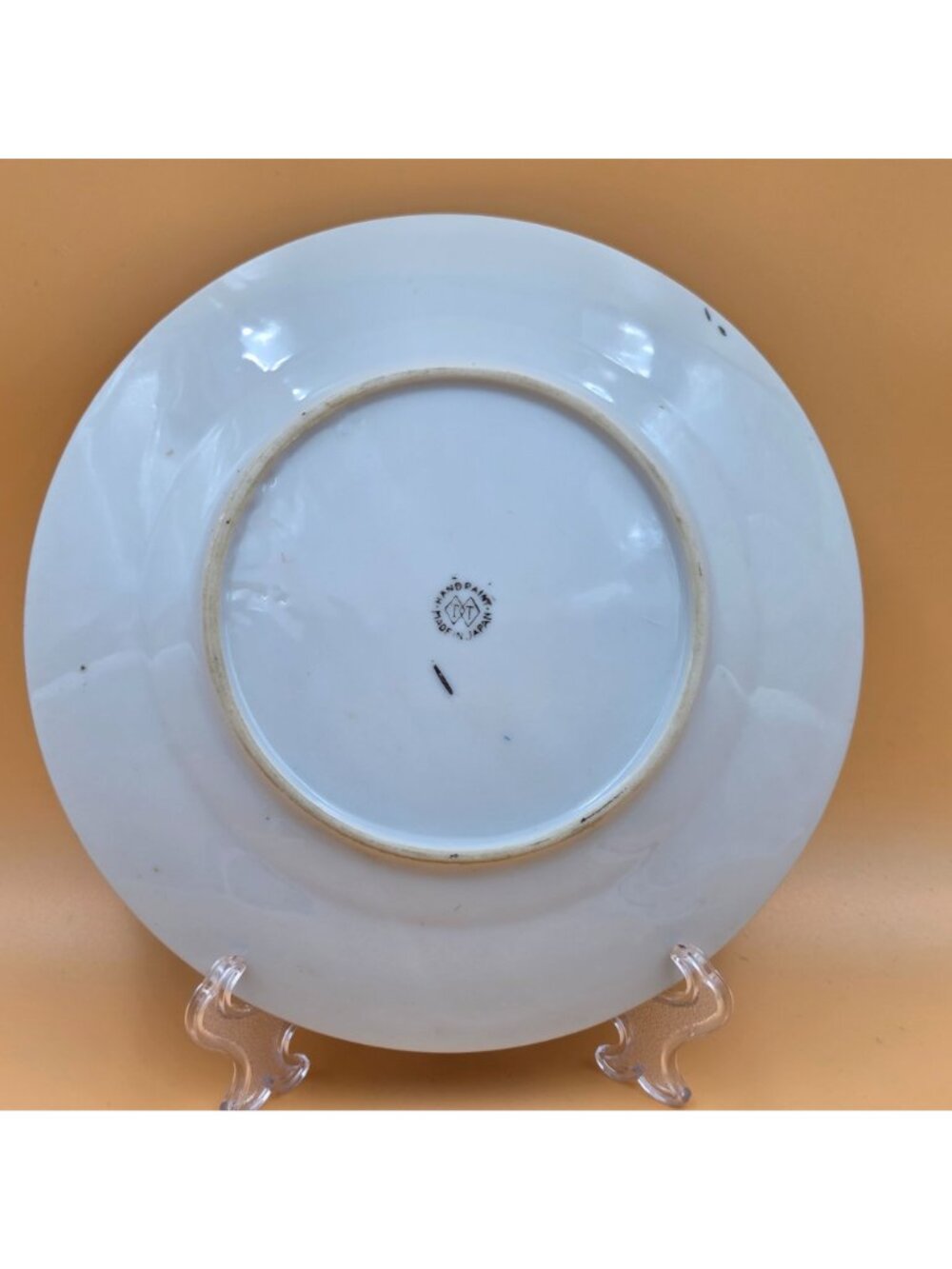 Vintage Japanese Satsuma Moriage Kannon Arhat Hand Painted Salad Plate - Picture 2 of 11